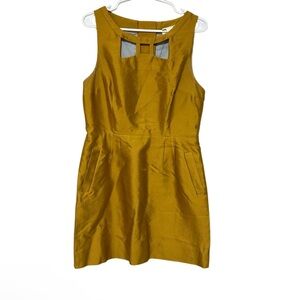 Anthropologie Maeve Gold Yellow Dress Size 12